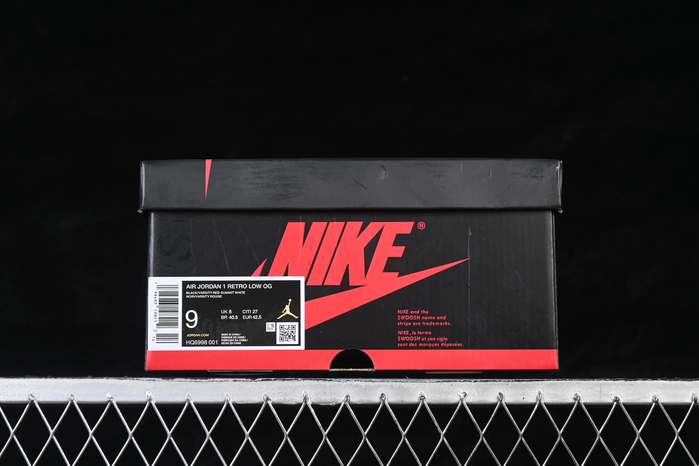 All categories Air Jordan Jordan series basketball shoes Air Jordan 1 Low Air Jordan 1 Low OG "Banned" AJ1 Joe 1 banned XX low-top cultural and casual sneakers HQ6998-001